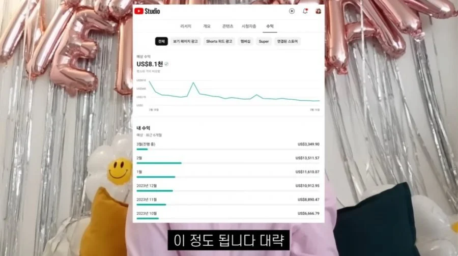 50만 여행 유튜버 수입 공개